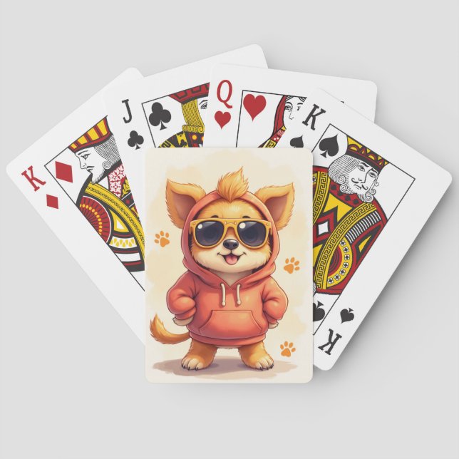 Baralho Cachorro Kawaii Lowchen Engraçado (Verso)