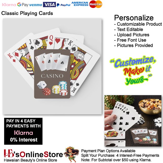 Baralho Cachorro-quente Cassino Ás Dados Fichas de Poker C (Casino Ace Dice Poker Chips Playing Cards 7.)