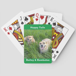 Baralho Cachorros Jogando Cartões Felizes Cadeias Caipiras