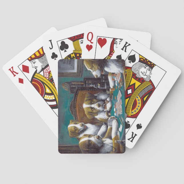 Baralho Cães jogando pôquer Cassius Marcellus Coolidge 189 (Verso)