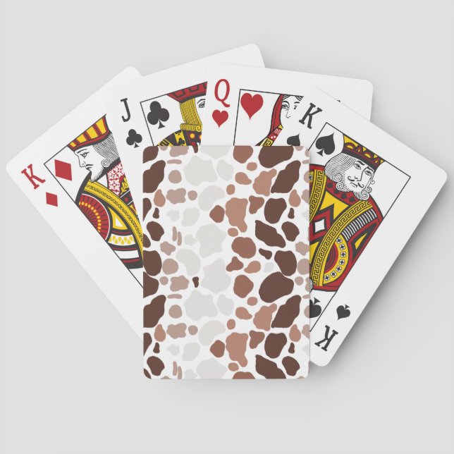 Baralho Café com Creme Abstrato Mosaico (Verso)