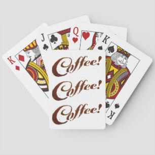 Baralho Café de terras do café - cartões de jogo