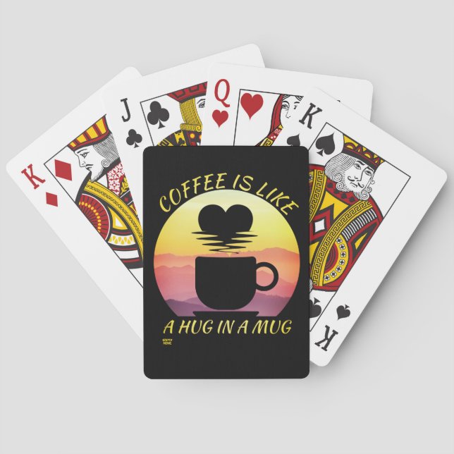 BARALHO "CAFÉ É COMO UM ABRAÇO EM UM MURO" (Verso)