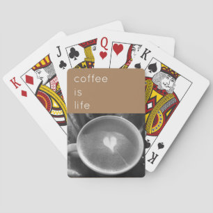 Baralho Café é Jogando Cartões da Vida