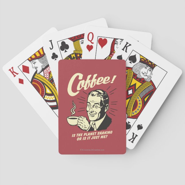 Baralho Café: São a agitação ou apenas eu do planeta (Verso)