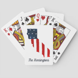 Baralho California Orud USA Bold Watercolor American Flag