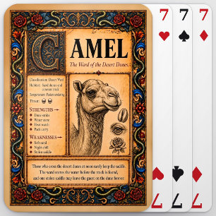 Baralho Camelo, Arte do Bestiário Medieval