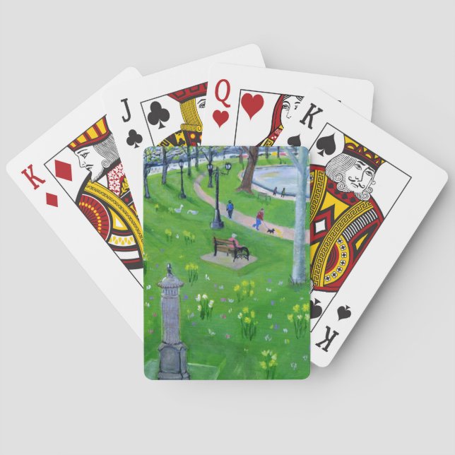 Baralho Caminhando pelo Lough em Cork, Irlanda (Verso)