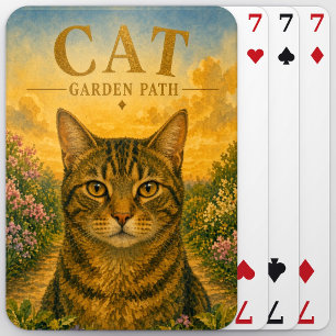 Baralho Caminho de Jardim de Gatos Vida Selvagem