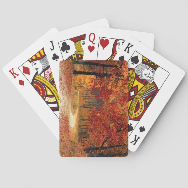 Baralho Caminho pelas Árvores no outono (Verso)