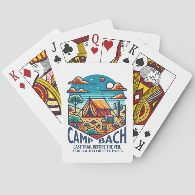 Baralho campo de bach último trilha azul-alaranjado (Verso)