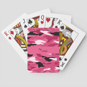Baralho Camuflagem cor-de-rosa conhecida personalizada