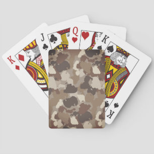 Baralho Camuflagem Militar Tons de Terra Marrom