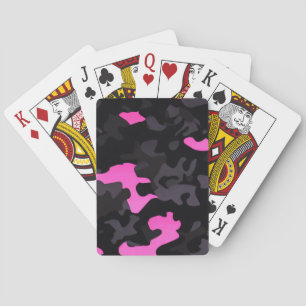 Baralho Camuflagem rosa e preta