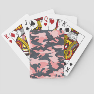 Baralho Camuflagem rosa: Padrão clássico de vinheta