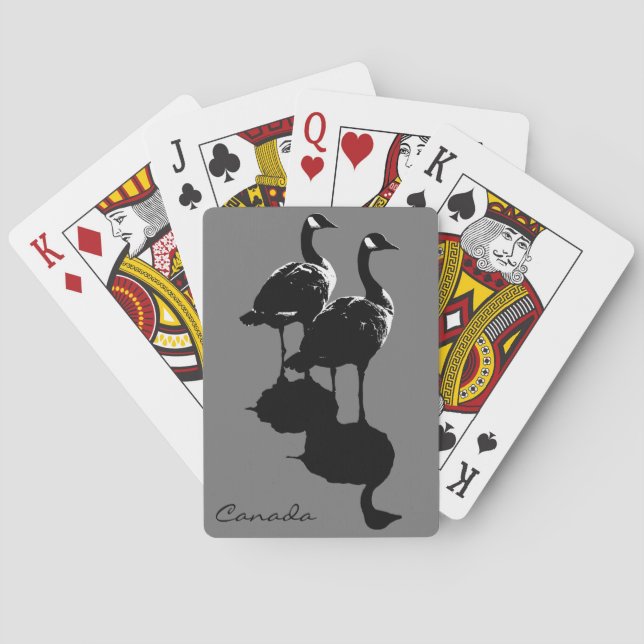 Baralho Canadá Jogando Cartões Canadá Ganha Cartões Person (Verso)