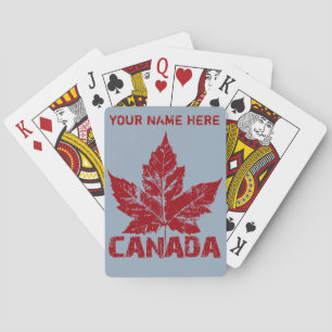 Baralho Canadá Jogando Cartões - Cartões Personalizados