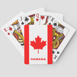 Baralho Canadiano Flag Games, Canadá jogando cartas