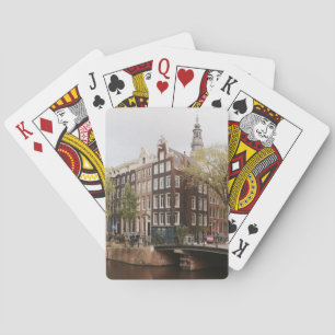 Baralho Canal da Igreja Zuiderkerk Amsterdam Holland