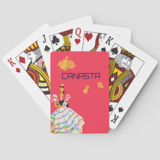 Baralho Canasta jogando cartas