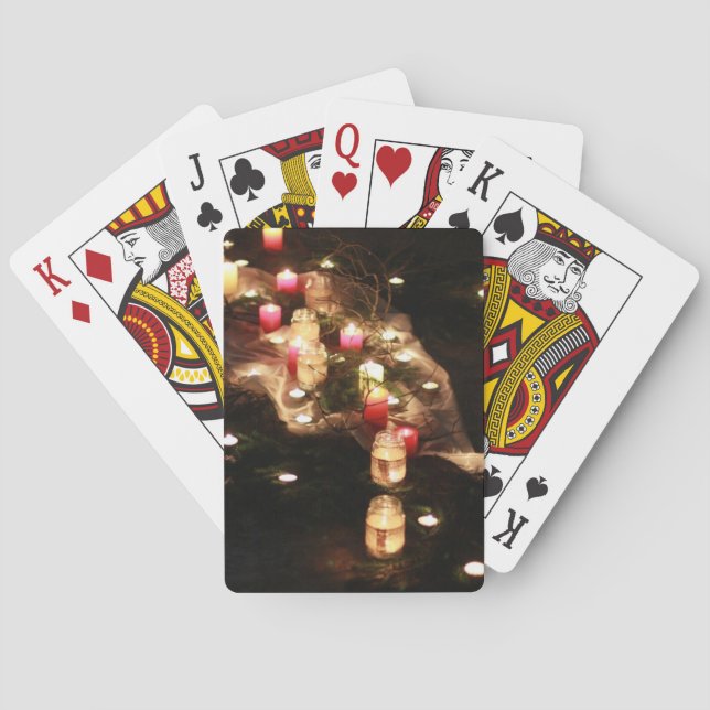 Baralho Candlelit Forest Playing Cards – Customizable (Verso)