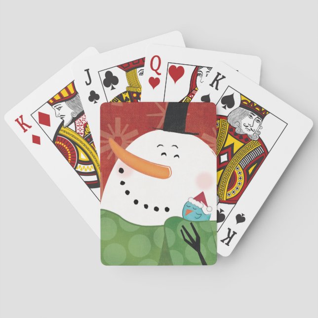 Baralho Caneca de Natal Azul com Cacau Escuro (Verso)