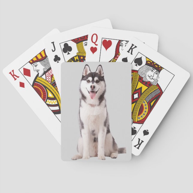 Baralho Cão Husky Siberiano (Verso)