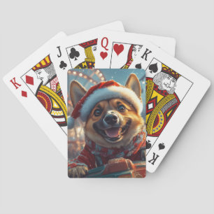 Baralho Cão Malinois Belga Montanha-russa Natal