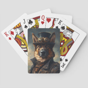 Baralho Cão Pastor Alemão Steampunk em Cartola