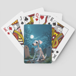 Baralho Cão Skeleton de Origami de Halloween