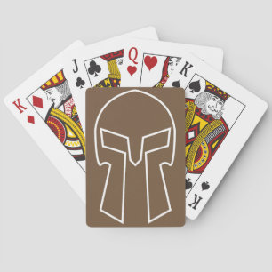 Baralho Capacete espartano - cartões de jogo, fac padrão