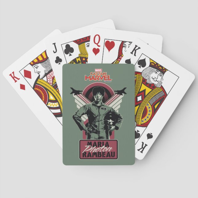 Baralho Capitão Marvel | Maria Photon Rambeau (Verso)
