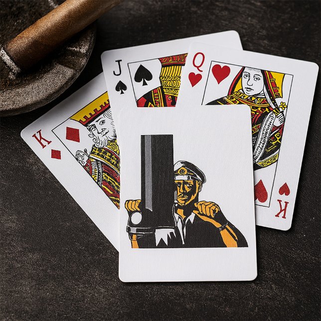 Baralho Capitão Submarino Náutico Usando Periscópio (Criador carregado)