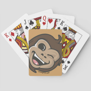 Baralho Cara adorável do macaco bonito de Chimpsee