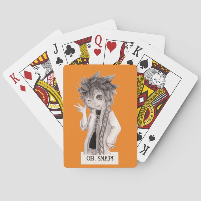 Baralho Cara Anime O SNAP, Desenho Original (Verso)