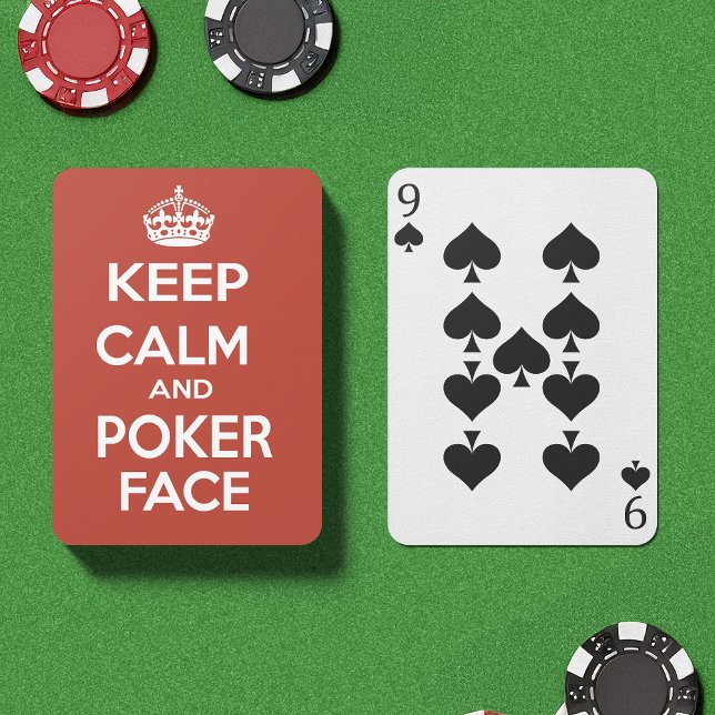 Baralho Cara de Poker ( Featuring a bit of word play on the phrase "Keep Calm and Carry On". Perfect for your poker nights!)