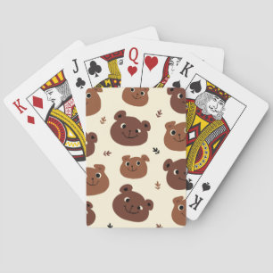 Baralho Cara de urso engraçado