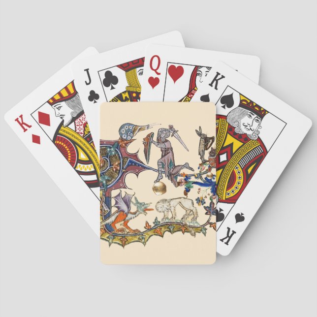 Baralho Caracol de Guerra Ambiental MEDIEVAL vs Cavaleiro, (Verso)