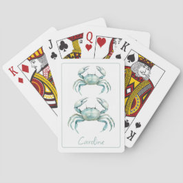 Baralho Caranguejo Personalizado Aquarela Costeira