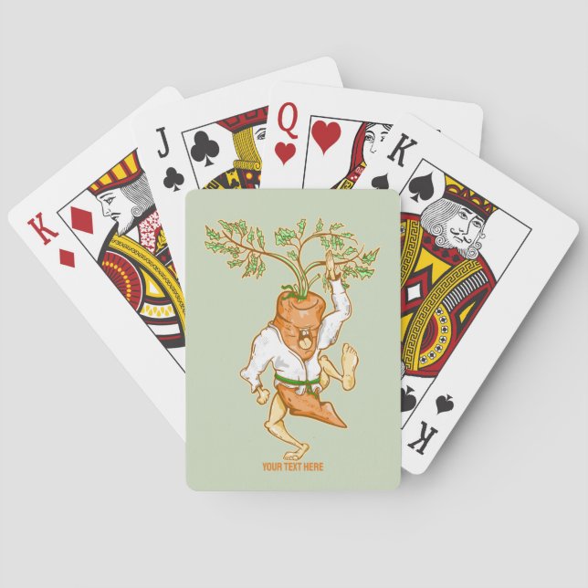 Baralho Carate cenoura artes marciais (Verso)