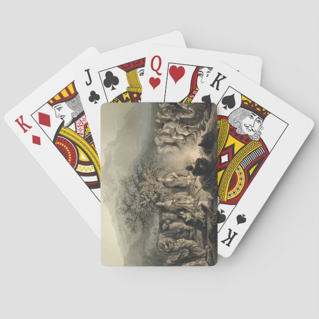 Baralho Caravana de Merchants armênios, Transcaucásia, pla (Verso)