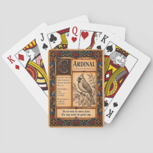 Baralho Cardeal, Arte de Bestiário Medieval