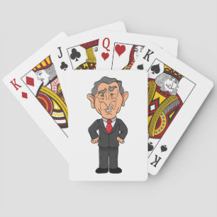 Baralho Caricatura política engraçada de George W Bush