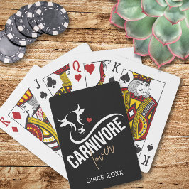 Baralho Carnivore Lover Na moda Black