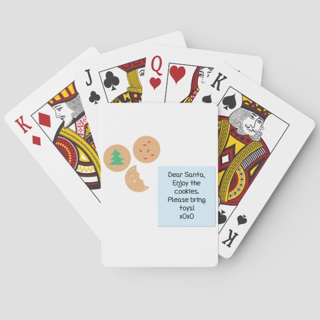 Baralho Caros Papais noeis Cookies Por Favor Tragam Brinqu (Verso)