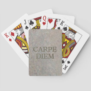 Baralho Carpe Diem Stone Poker jogando cartas