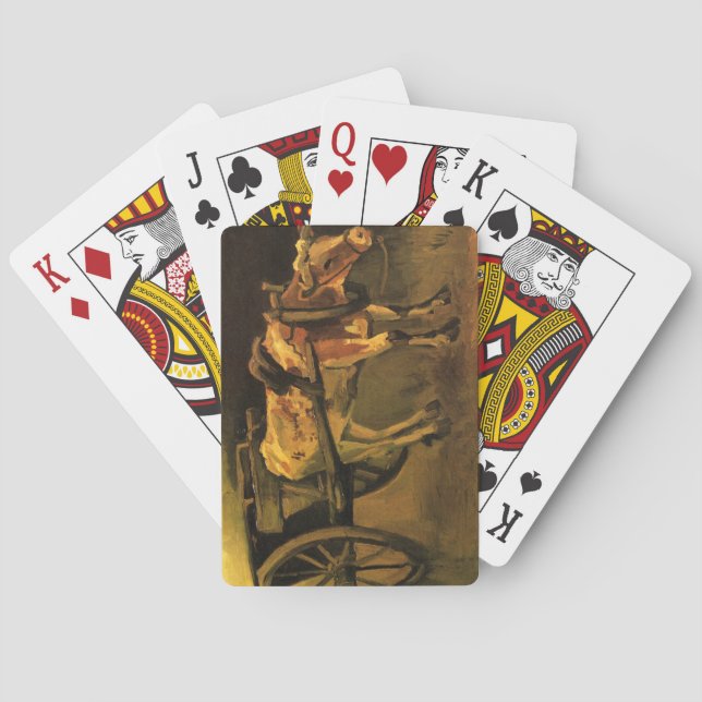 Baralho Carrinho com Ox Vermelho e Branco (Vincent van Gog (Verso)