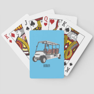 Baralho Carrinho de golfe / desenho animado de buggy de go