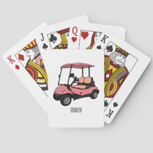 Baralho Carrinho de golfe / desenho animado de buggy de go