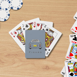 Baralho Carro Nome Lapis Cinza FIgaro Cartões